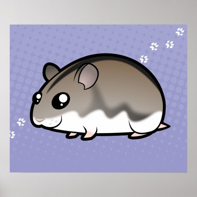 Affiche Nain de dessin animé Hamster (Devant)