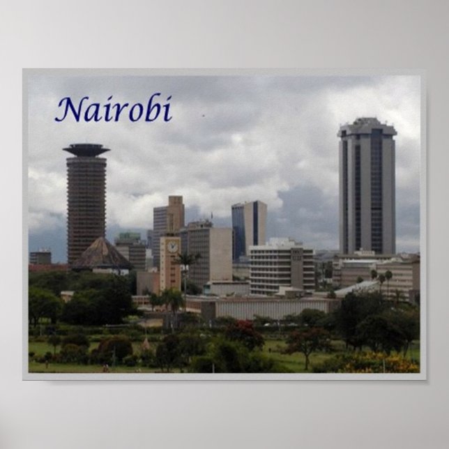 Affiche Nairobi - Kenya - Panorama - (Devant)