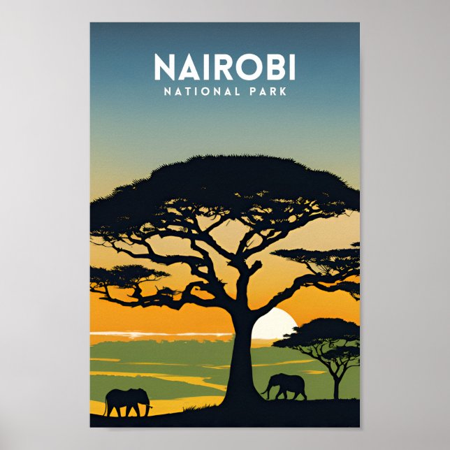 Affiche Nairobi National Park Travel (Devant)