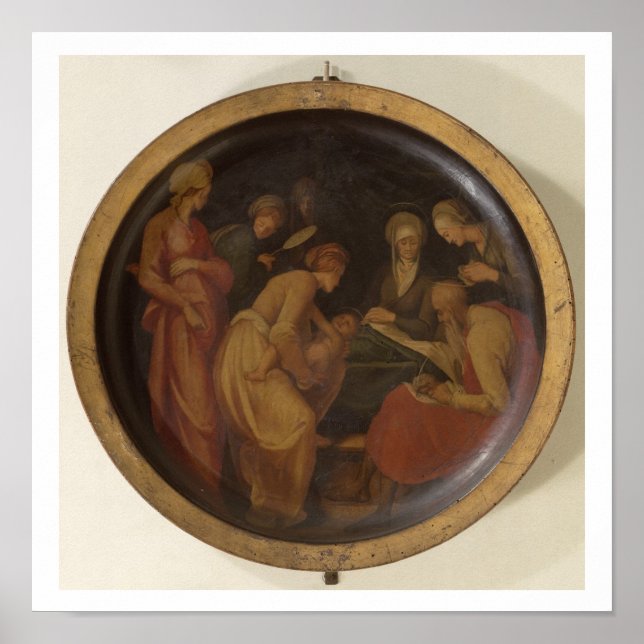 Affiche Naissance de saint Jean-Baptiste, c.1526 (huile su (Devant)