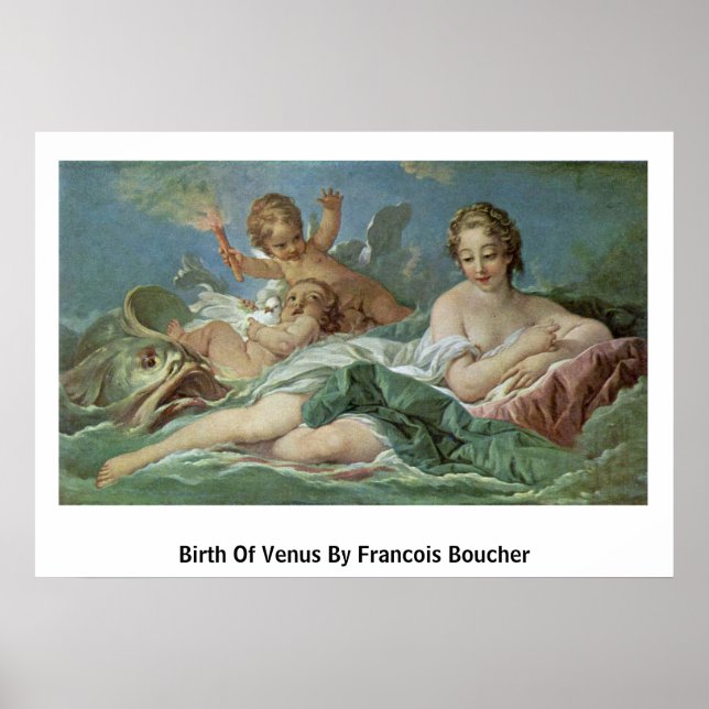 Affiche Naissance De Vénus Par François Boucher (Devant)