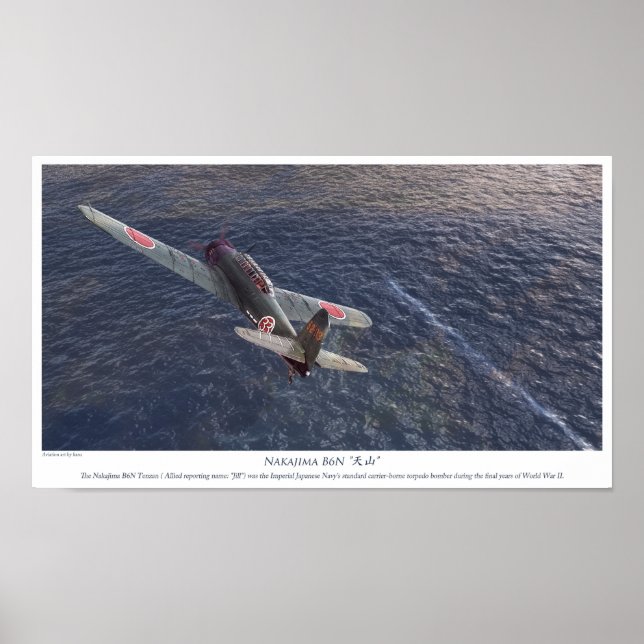 Affiche Nakajima B6N Tenzan (Devant)