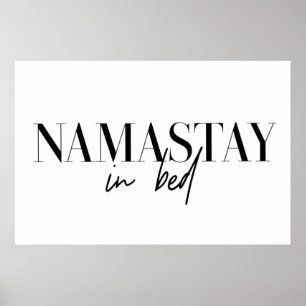 Affiche Namastay in bed