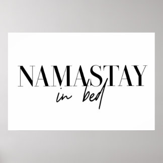 Affiche Namastay in bed