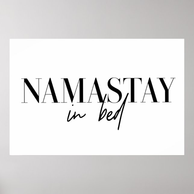 Affiche Namastay in bed (Devant)