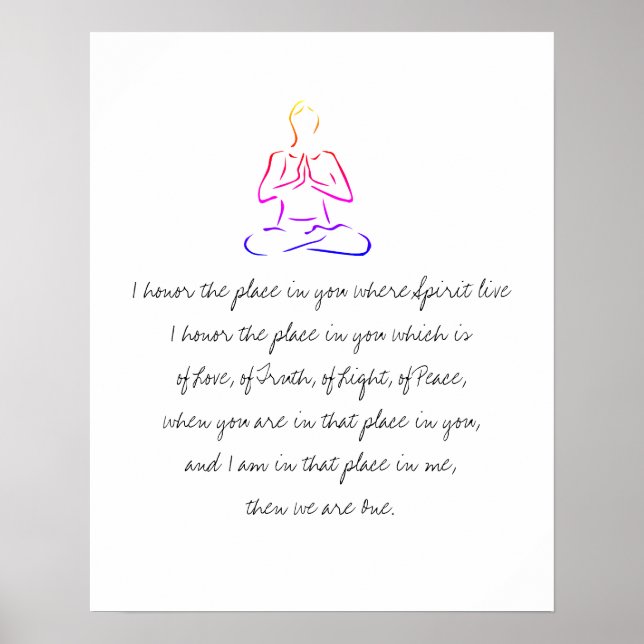 Affiche Namaste défini (Devant)