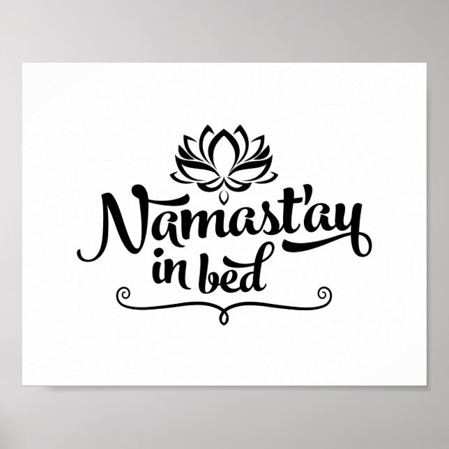 Affiche Namaste Funny Citation CUSTOMIZABLE (Devant)