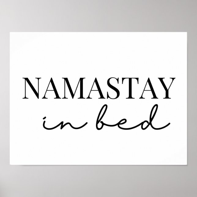 Affiche namaste  in  bed (Devant)
