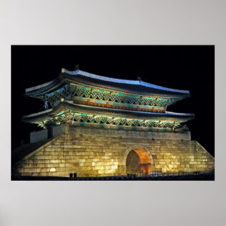 Affiche Namdaemun Gate Séoul