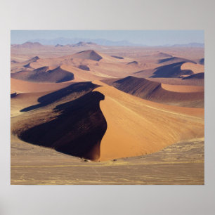 Affiche Namibie, Parc Namib-Naukluft. Vue aérienne de