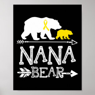 Affiche Nana Bear Infantile Cancer Sensibilisation Nana D'