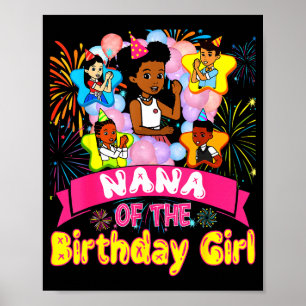 Affiche Nana de la fille d'anniversaire Gracie Poupées d'a