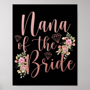 Affiche Nana de la mariée Nana fière Nana de la mariée