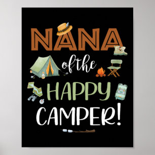 Affiche Nana du Happy Camper Premier Anniversaire Camping