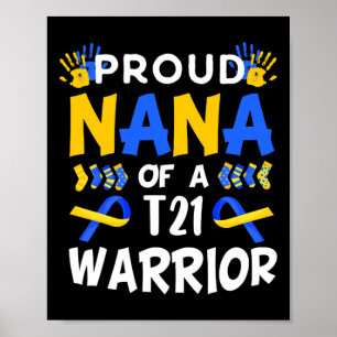 Affiche Nana Du T21 Sensibilisation Au Syndrome De Baisse 
