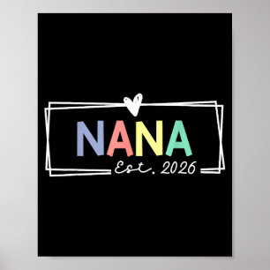 Affiche Nana Est 2026 Promue Grand-mère 2026 Pour Grand-mè