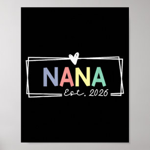 Affiche Nana Est 2026 promue grand-mère 2026 pour grand-mè