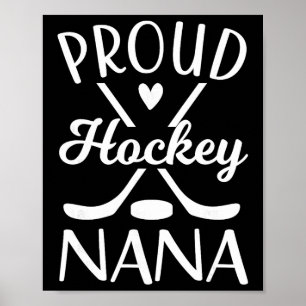 Affiche Nana hockey sur glace grand-mère de joueur de hock