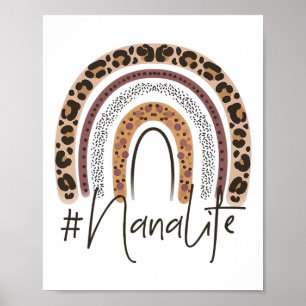 Affiche Nana Life Grandma Cheetah Leopard Women Christmas