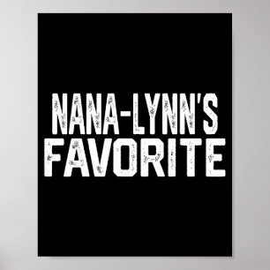 Affiche Nana-lynn’s Grand-parent préféré drôle Granhild Vi