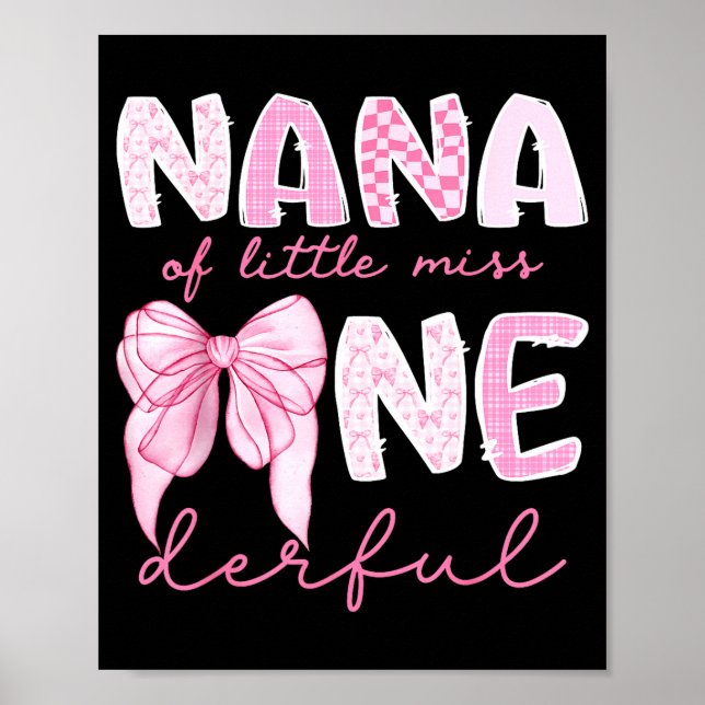 Affiche Nana Of Little Miss Onederful First Birthday Girl  (Devant)