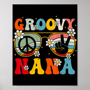Affiche Nana Retro Matching Famille les années 70 Grand-mè