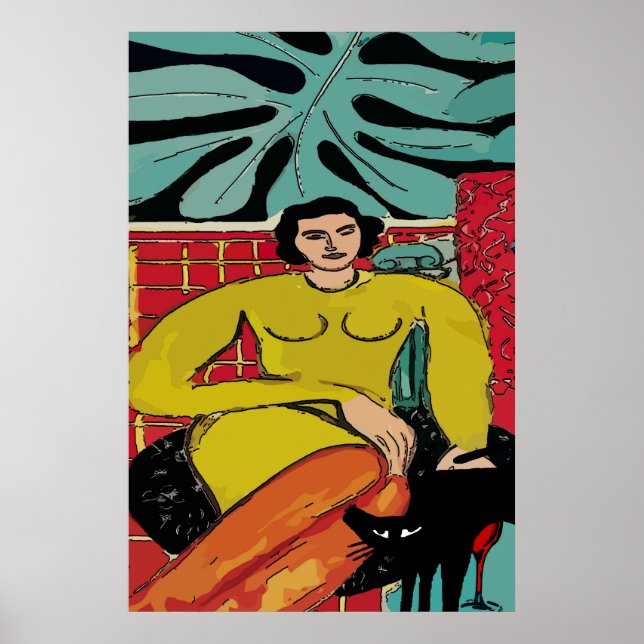 Affiche Nancy avec chat noir (Devant)