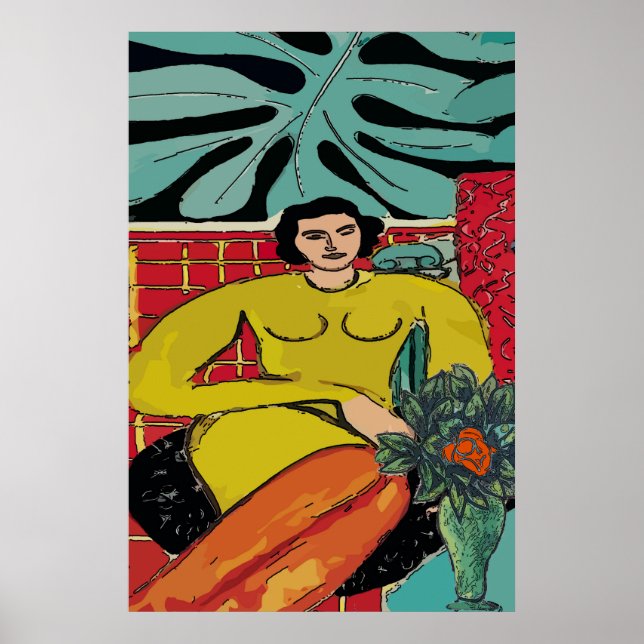 Affiche Nancy avec Rose rouge (Devant)