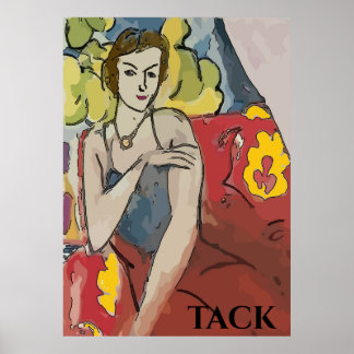 Affiche Nancy In Red Chair, Merci, modifier le texte