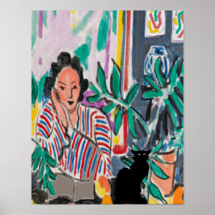 Affiche Nancy on Cell Phone & Cat, ajouter du texte, Poste