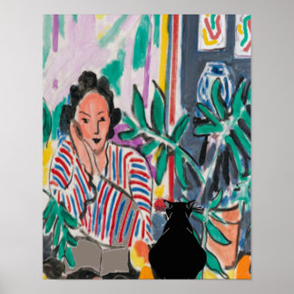 Affiche Nancy on Cell Phone & Cat, ajouter du texte, Poste