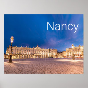 Affiche Nancy Place Stanislas Grand Est France Sunset