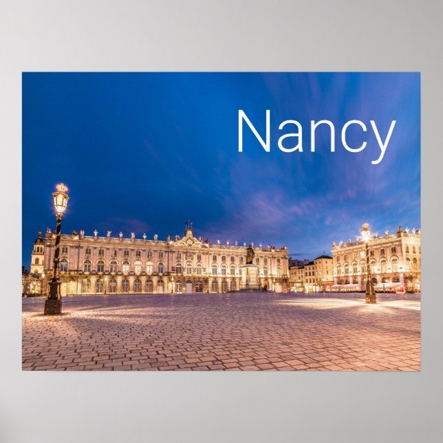 Affiche Nancy Place Stanislas Grand Est France Sunset (Devant)