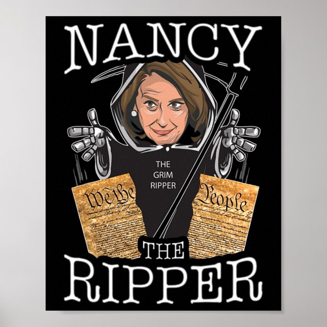 Affiche Nancy The Ripper Pelosi Rips The Constitution Pro  (Devant)