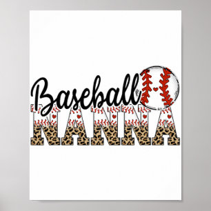 Affiche Nanna Women Ballpark Nanna Baseball Maman Mères Da