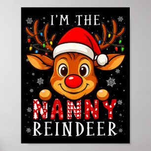 Affiche Nanny Renne Noël Famille Pyjama Correspondant Fu