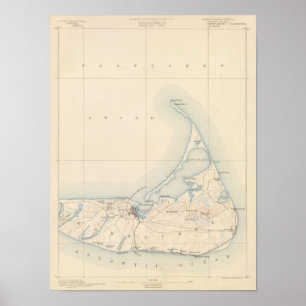 Affiche Nantucket, le Massachusetts