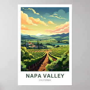 Affiche Napa Valley California Travel Print