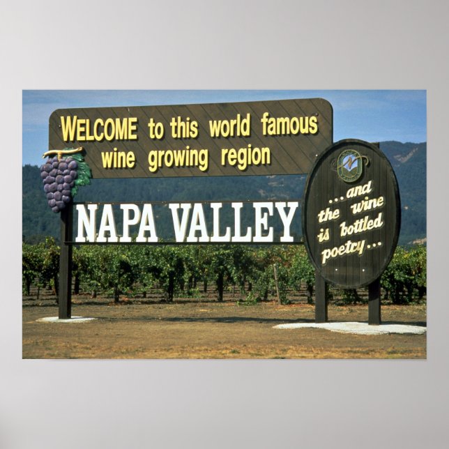 Affiche Napa Valley, Californie, USA (Devant)