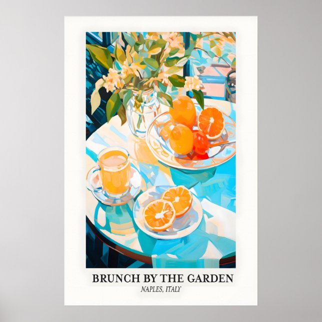 Affiche Naples Italy Print Citrus Brunch Still Life Art 10 (Devant)