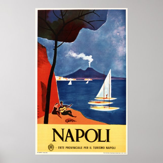 Affiche Naples NAPOLI ITALIE Et Vintage Italie (Devant)