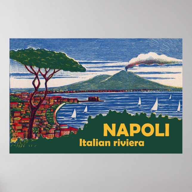 Affiche Naples, Riviera italienne (Devant)