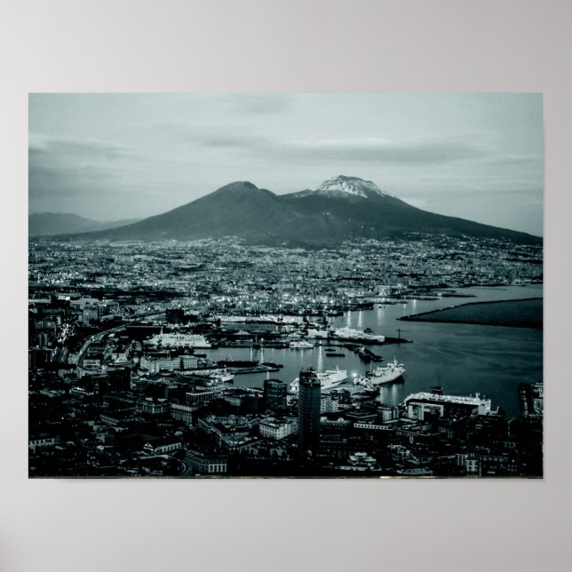 Affiche Naples Vesuve (Devant)