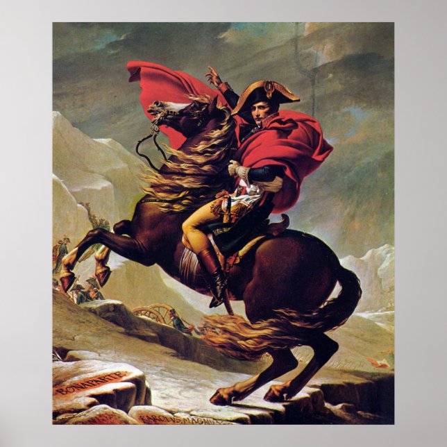 Affiche Napoléon Crossing the Saint Bernard (1800) Imprime (Devant)