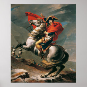 Affiche Napoléon de David Traversant les Alpes