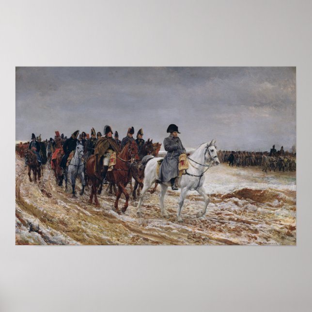 Affiche Napoléon en campagne en 1814, 1864 (Devant)