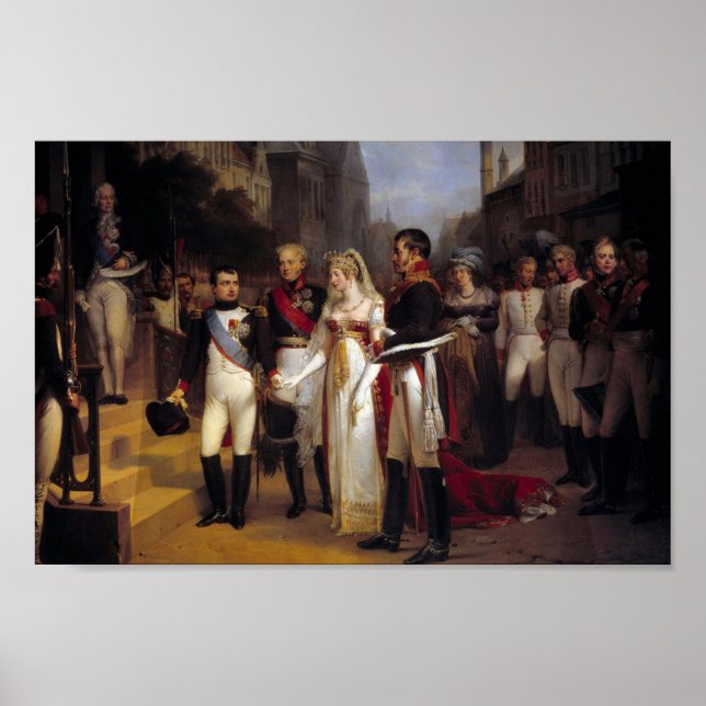 Affiche Napoléon et la reine de Prusse à Tilsit (Devant)