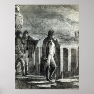 Affiche Napoléon observant le feu de Moscou en 1812