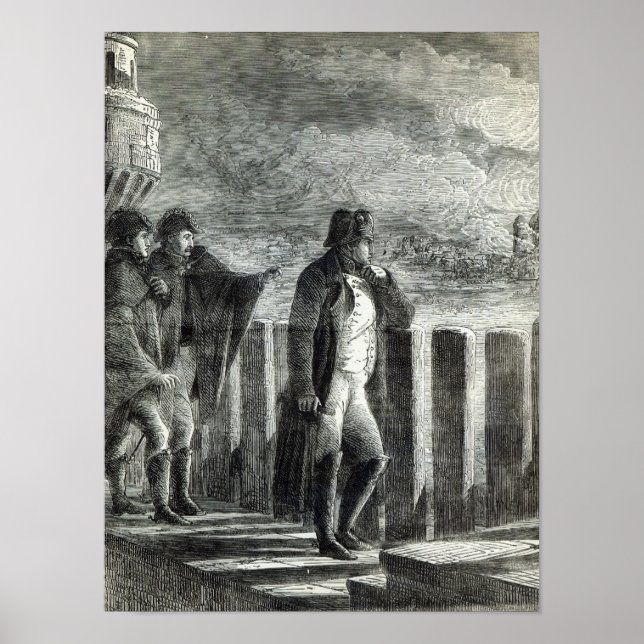 Affiche Napoléon regarde l'incendie de Moscou en 1812 (Devant)