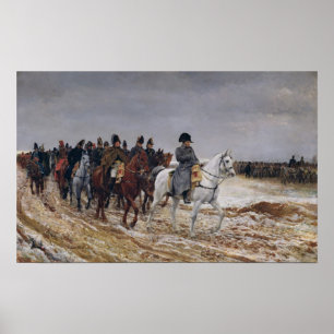Affiche Napoléon sur la campagne en 1814, 1864